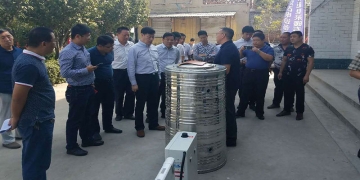 住建部工程师对我司煤改电项目产品进行考察